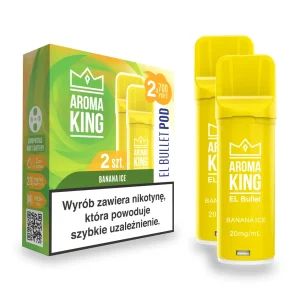 Aroma King EL Bullet 2-Pack 700 20mg Banana Ice