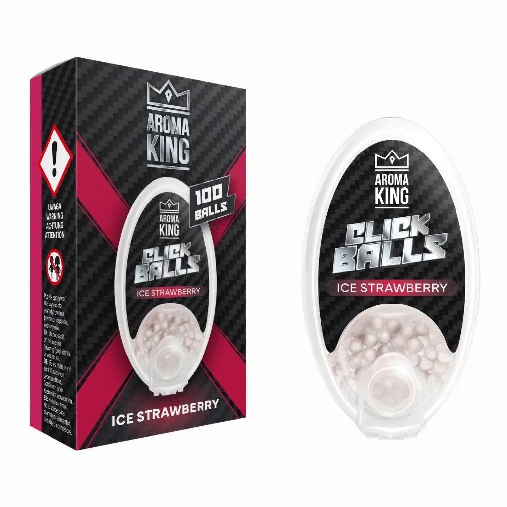 Aroma King Kapsułki Oval 100szt Ice strawberry