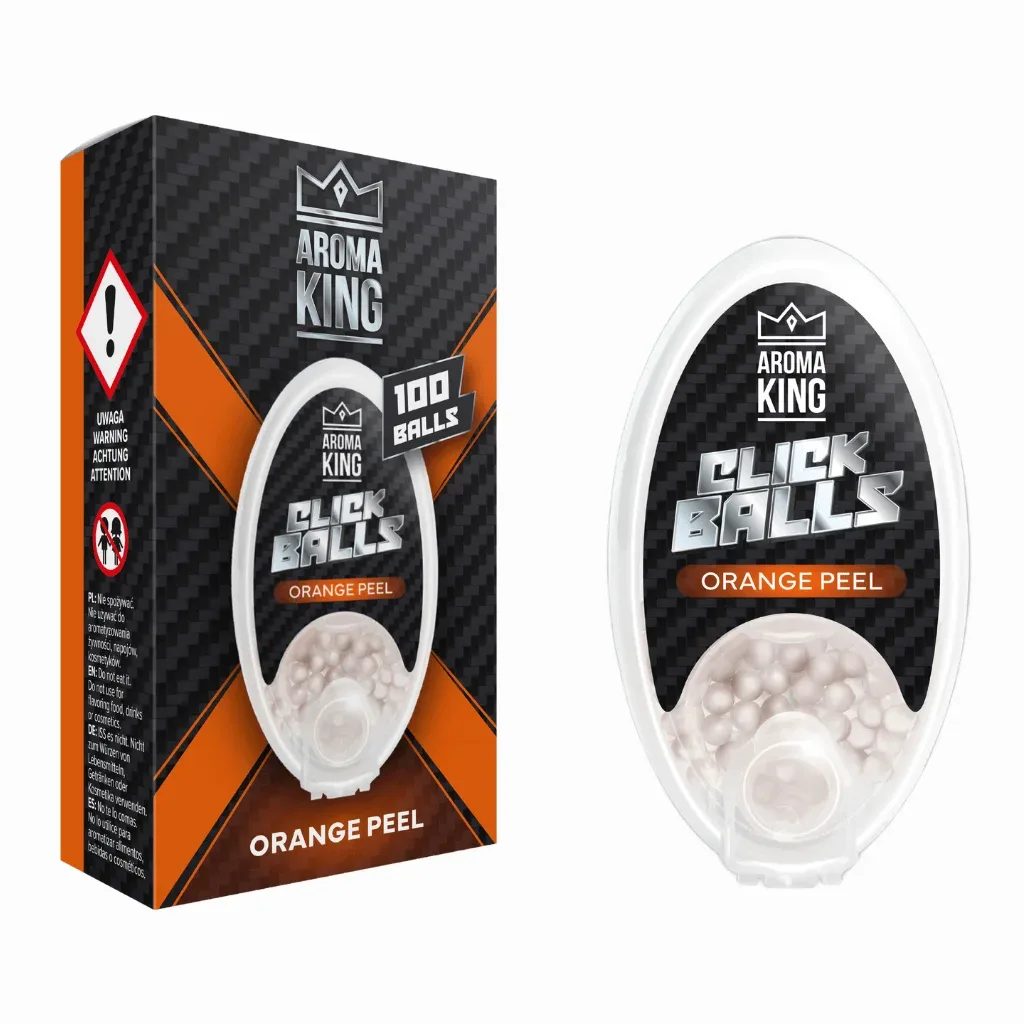 Aroma King Kapsułki Oval 100szt Orange Peel