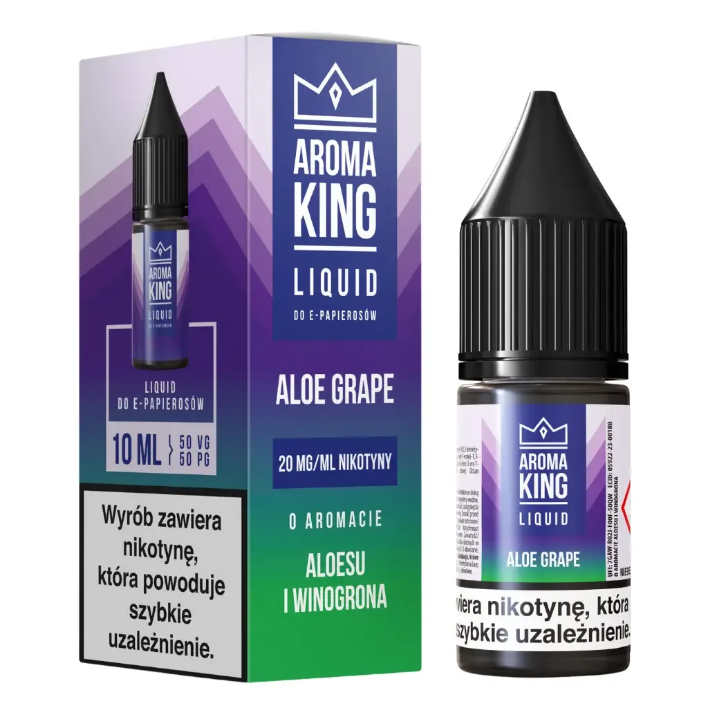 Aroma King Liquid 10ml 20mg Aloe Grape NEW