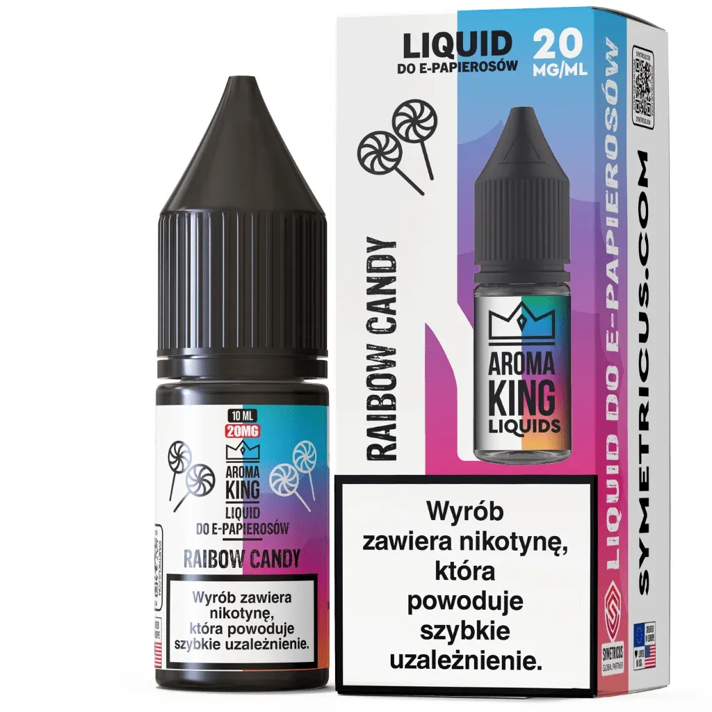 Aroma King LIQUID 10ml 20mg Rainbow Candy