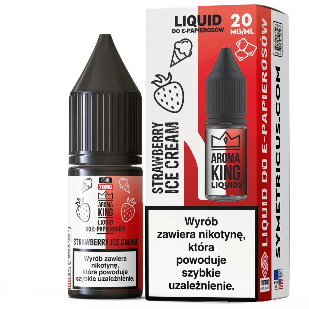 Aroma King LIQUID 10ml 20mg Strawberry Ice Cream