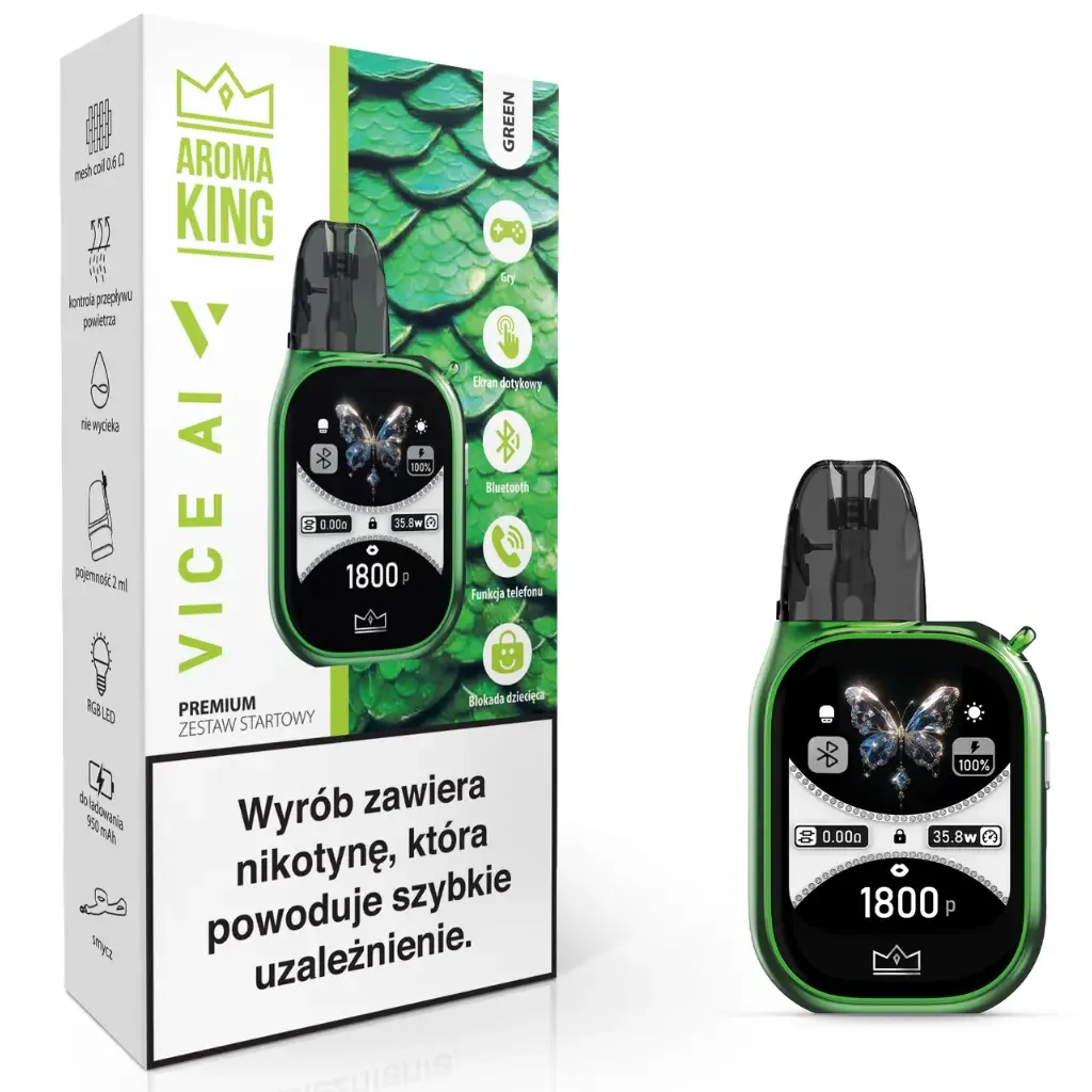 Aroma King VICE AI POD+ Bateria 950mAh Green&Gunme