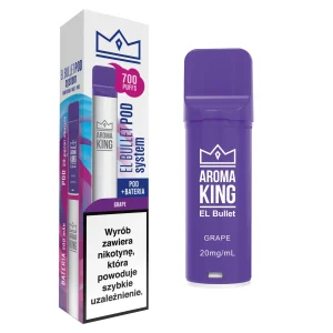 Aroma King Zestaw EL Bullet 700 20mg Grape Ice
