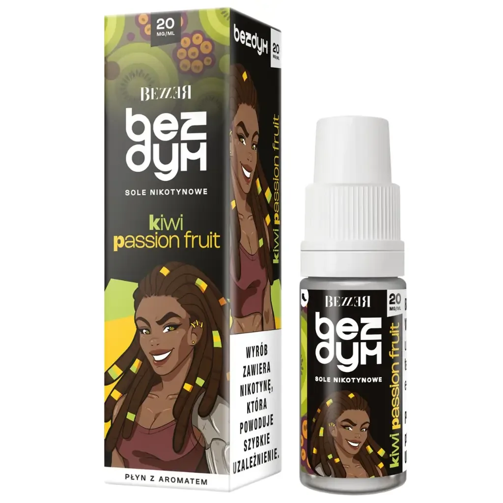 Bezzer Bezdym Liquid 10ml 20mg Kiwi Passion Fruit