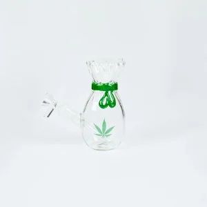Bongo Szklane Atomic Glass Bong 13cm Leaf