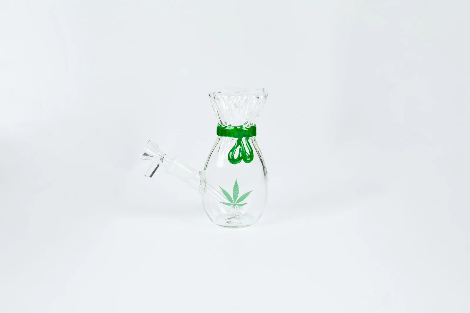 Bongo Szklane Atomic Glass Bong 13cm Leaf