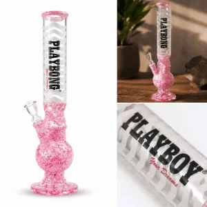 Bongo Szklane Bullet Playbong Pink 43cm