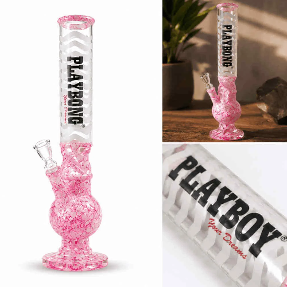 Bongo Szklane Bullet Playbong Pink 43cm