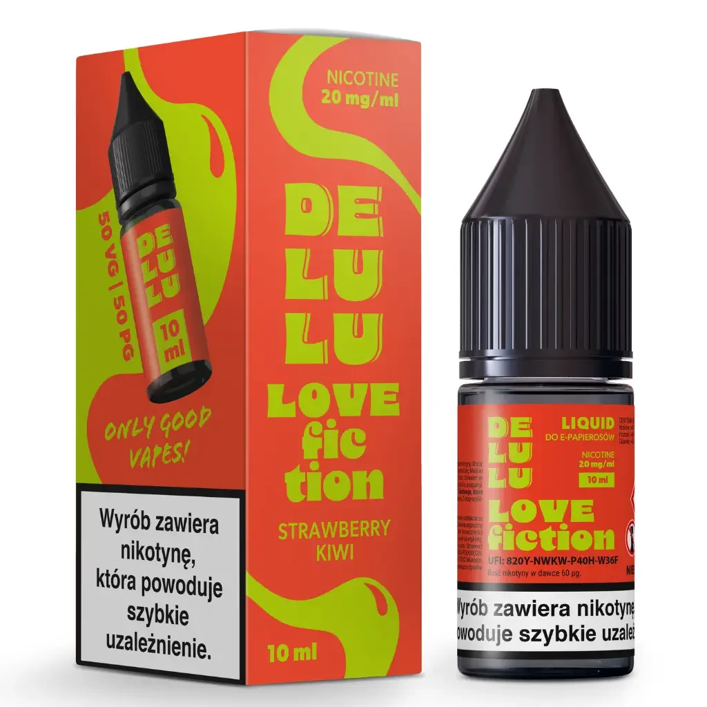 DELULU Liquid 10ml 20mg Love Fiction / Strawb Kiwi