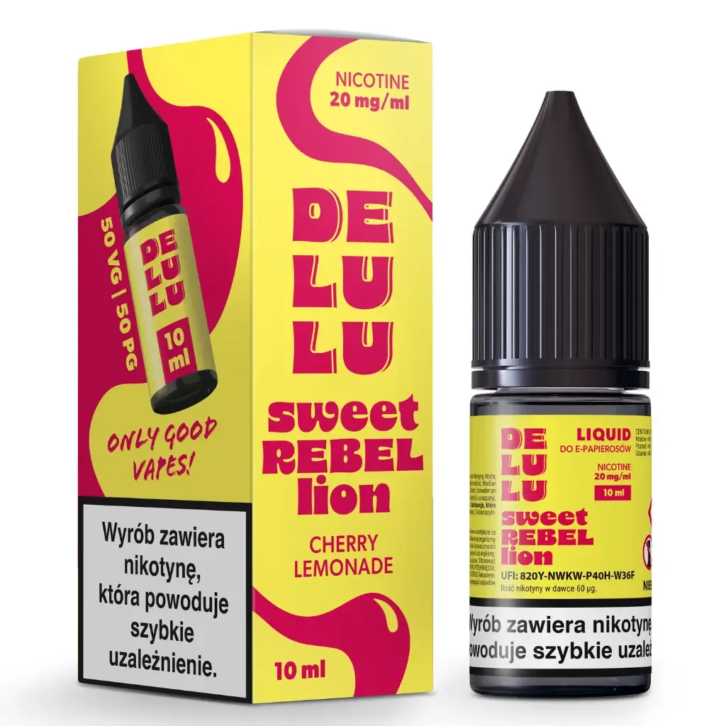 DELULU Liquid 10ml 20mg Sweet Rebelion / Cherry Le