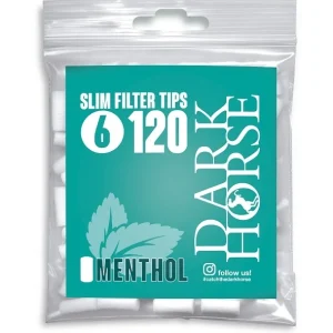 Filtry DARK HORSE Menthol 6/15mm 120szt