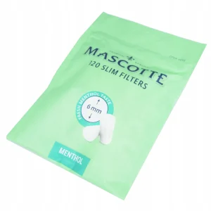 Filtry MASCOTTE Slim Menthol 6mm 120szt