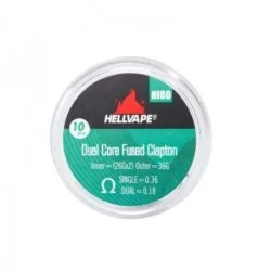 Hellvape - Podw贸jne rdzenie klapton z drutu NI80, prefabrykowane cewki 10szt 0,18oHm