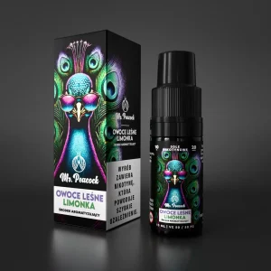 Liquid Mr. Peacock 10ml 20mg Owoce Leśne Limonka