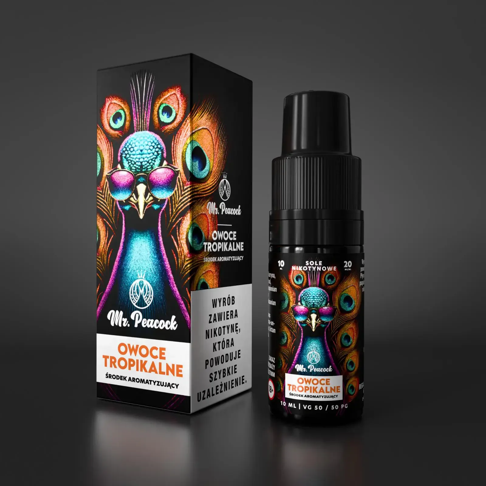 Liquid Mr. Peacock 10ml 20mg Owoce Tropikalne