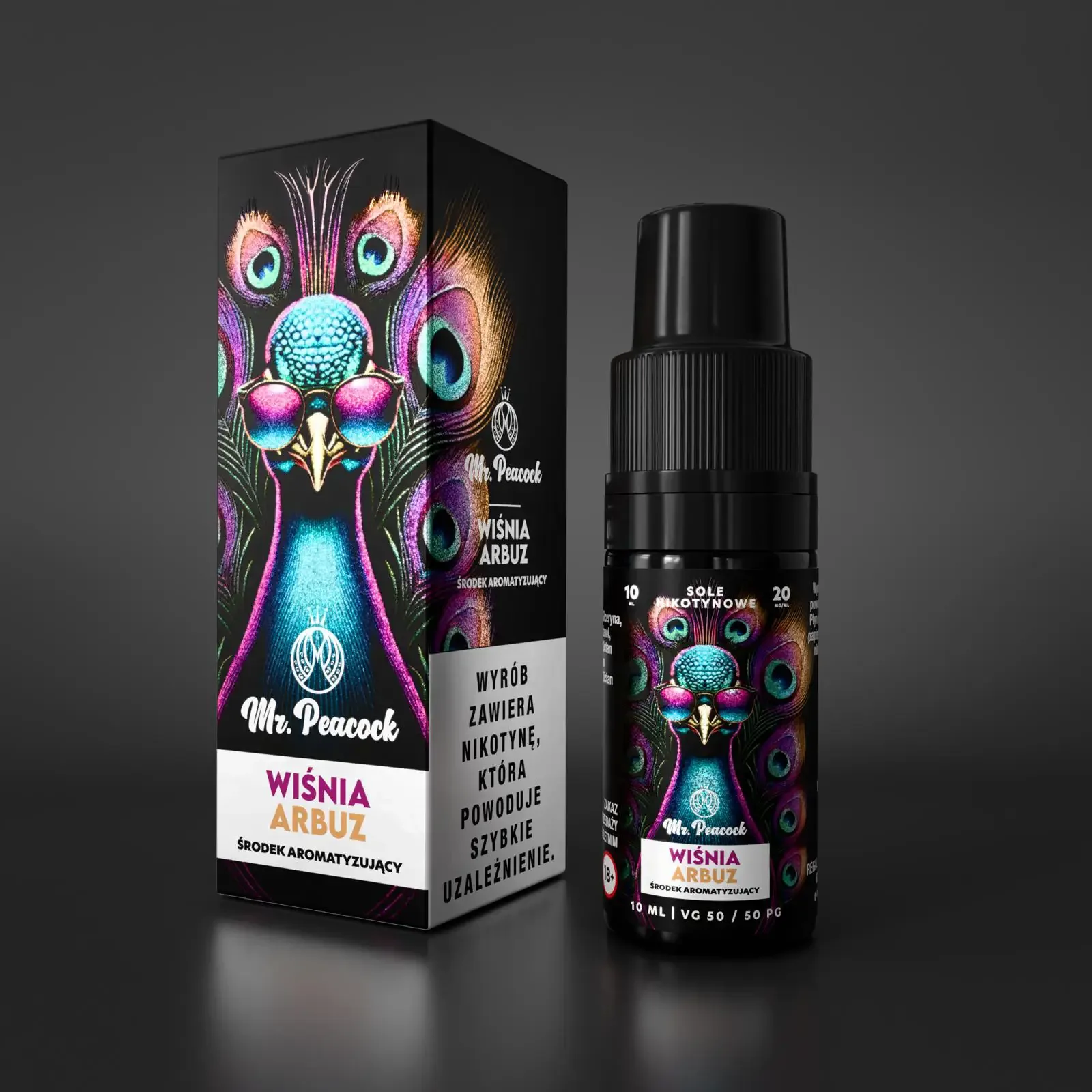 Liquid Mr. Peacock 10ml 20mg Wiśnia Arbuz