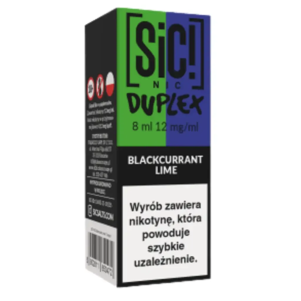 Liquid SiC! NIC 8ml Blackcurrant Lime 12mg