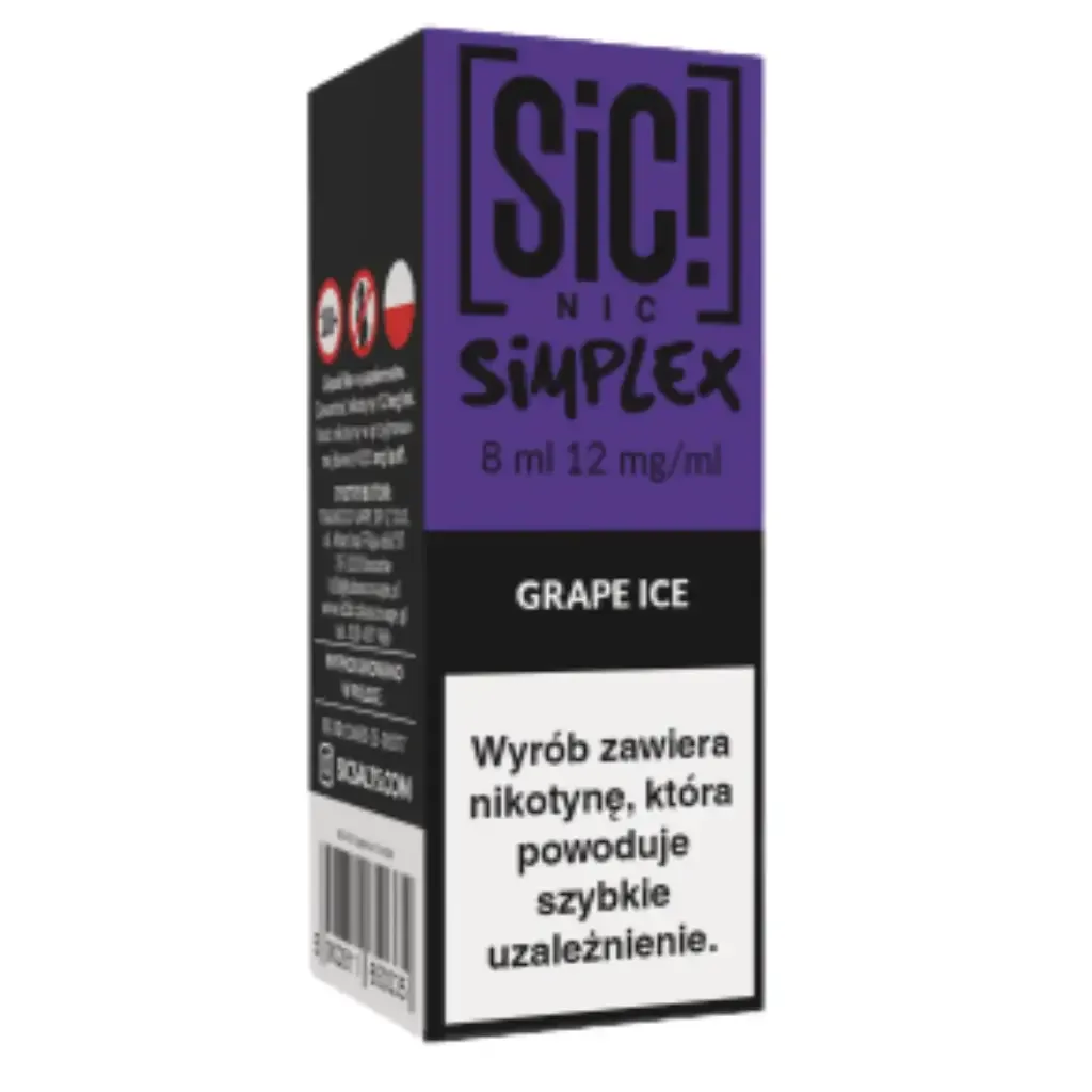 Liquid SiC! NIC 8ml Grape Ice 12mg