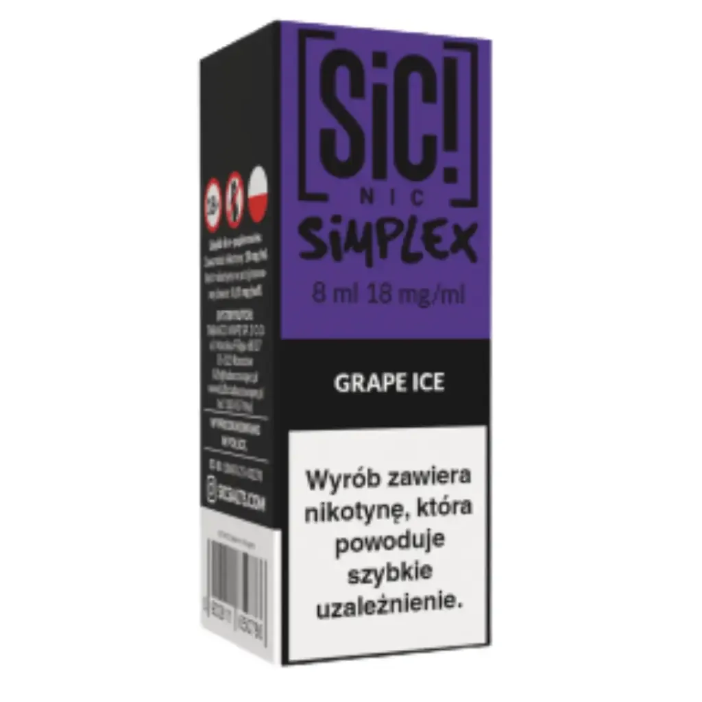 Liquid SiC! NIC 8ml Grape Ice 18mg