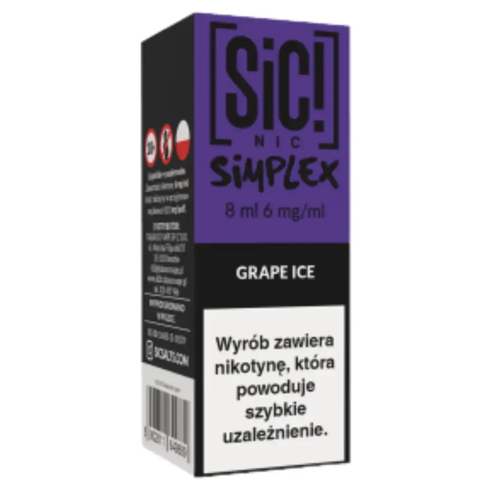 Liquid SiC! NIC 8ml Grape Ice 6mg