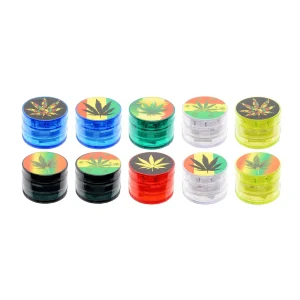 Młynek akrylowy Cannabis 30mm 2 częściowy