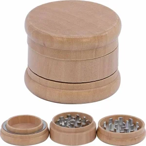Młynek drewniany Jasny 60mm 3 częściowy