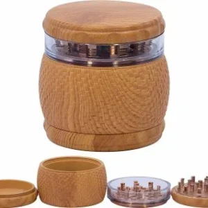 Młynek drewniany Wood Bulb 70mm 4 częściowy