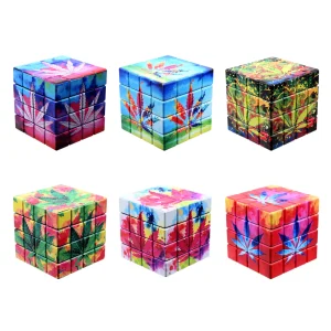 Młynek Metalowy Atomic Cube Leaf II 45mm 4cz 6/96