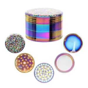 Młynek Metalowy Atomic Rainbow 52mm 4cz 6/120