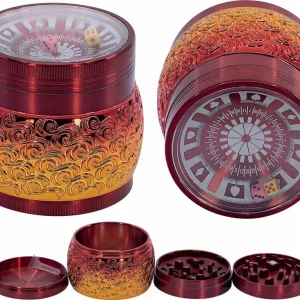 Młynek Metalowy Kasyno 70mm 4 częściowy