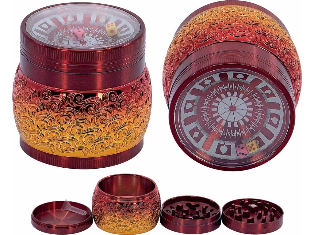 Młynek Metalowy Kasyno 70mm 4 częściowy
