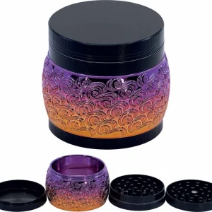 Młynek Metalowy Rainbow 70mm 4 częściow