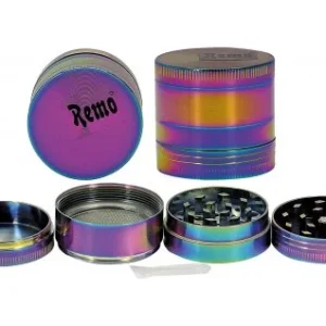 Młynek metalowy Rainbow Block 40mm 4 częściowy