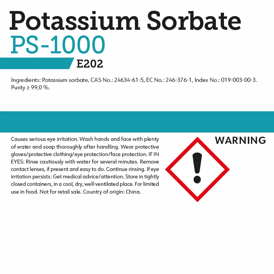 Potassium Sorbate PS-1000 25 kg
