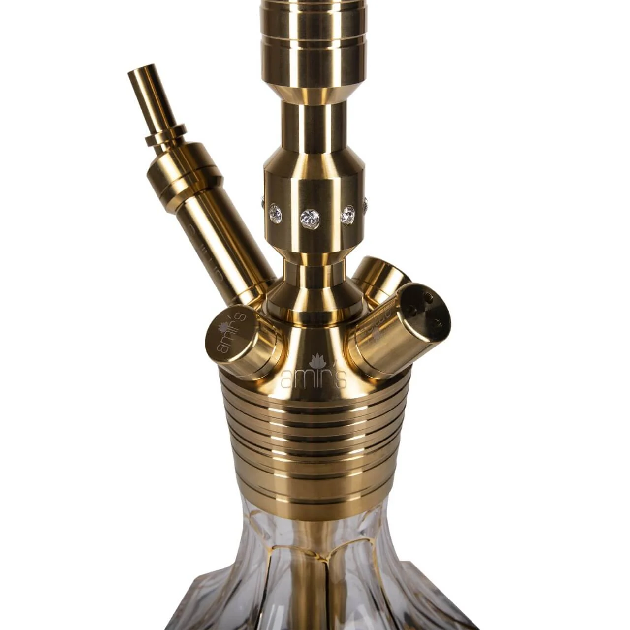 Shisha Amirs Luxury Hookah Karat X Clear Gold - Image 2