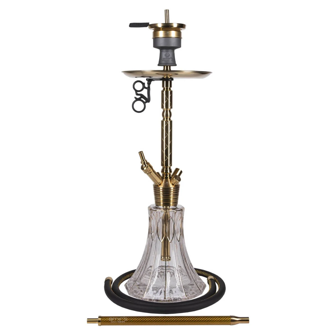 Shisha Amirs Luxury Hookah Karat Y Clear Gold