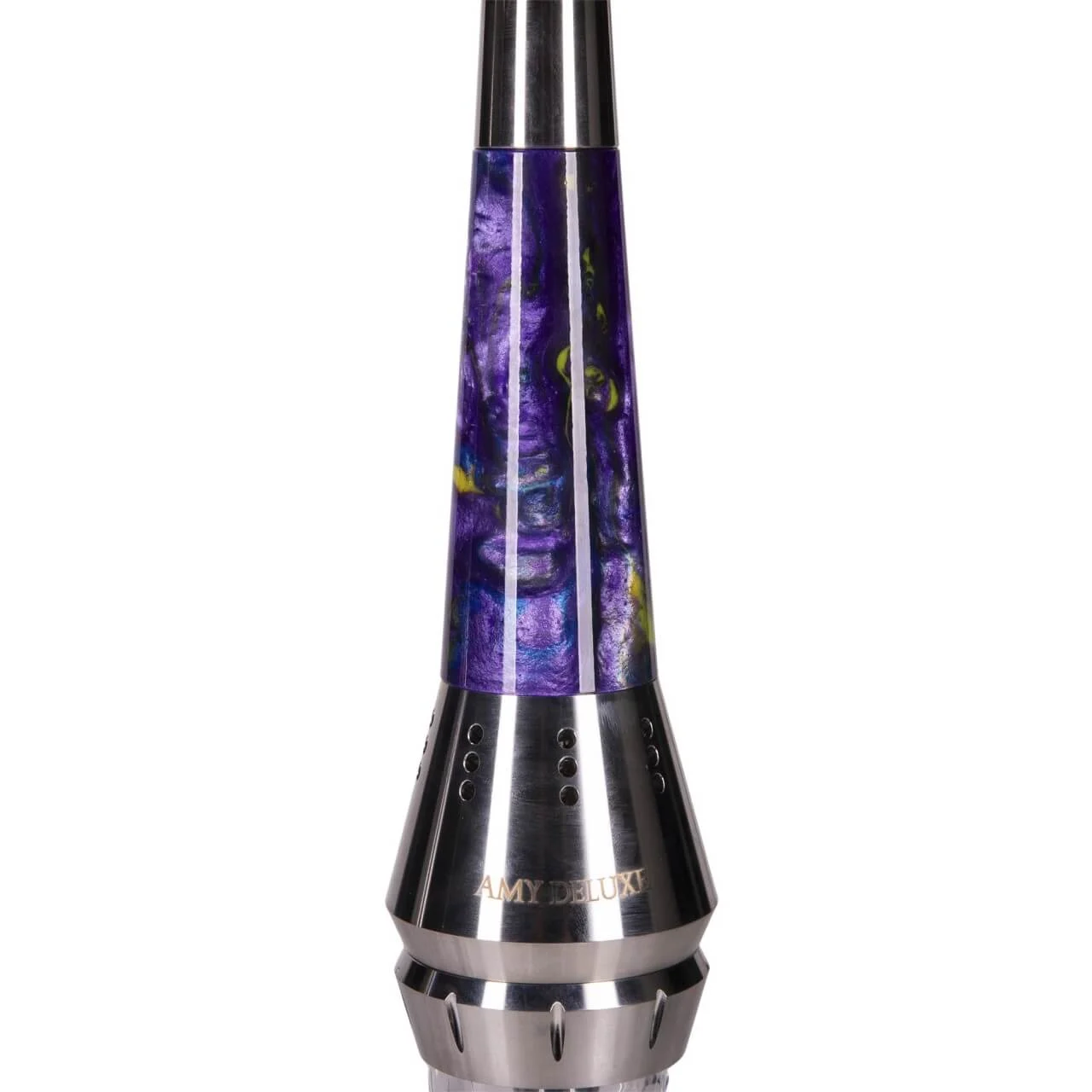 Shisha Amy Deluxe GALACTIC STEEL S Purple Clear - Image 2