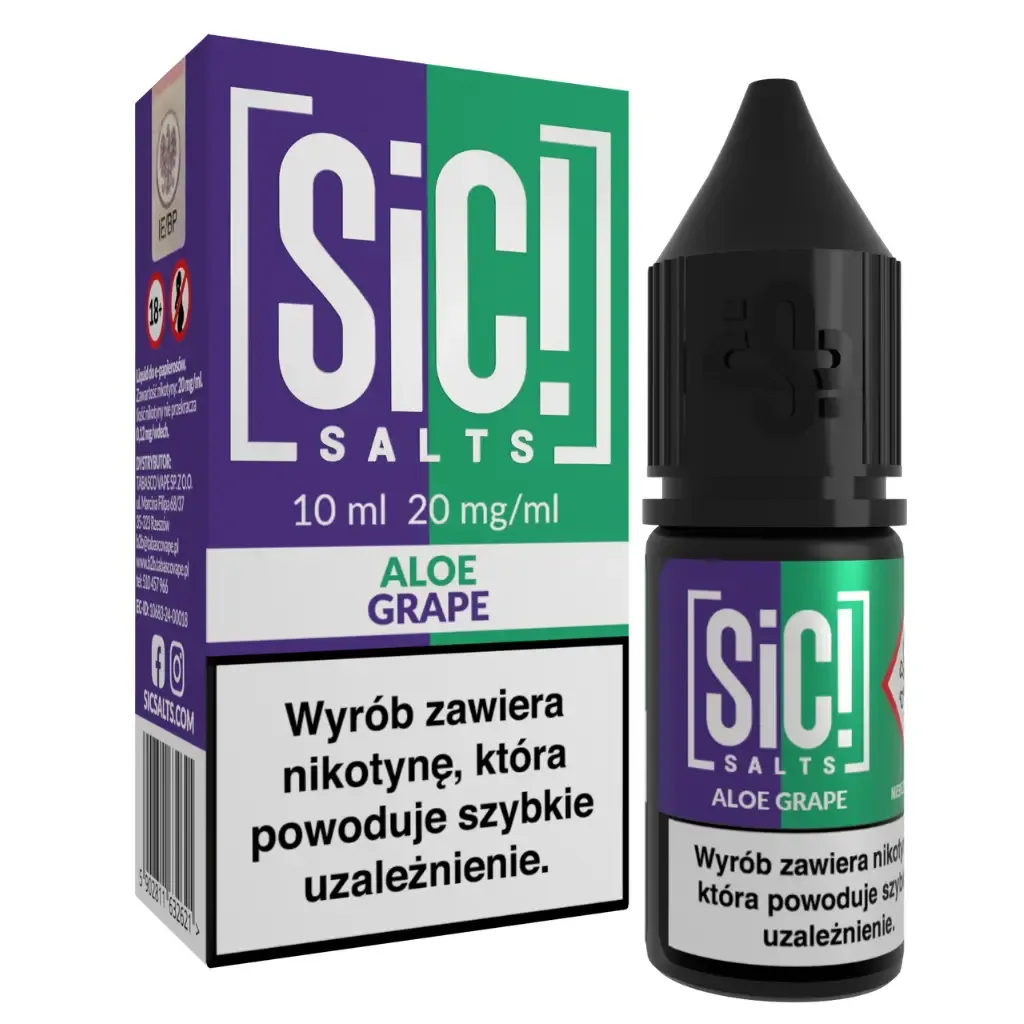 SiC! Salts Liquid 10ml 20mg Aloe Grape