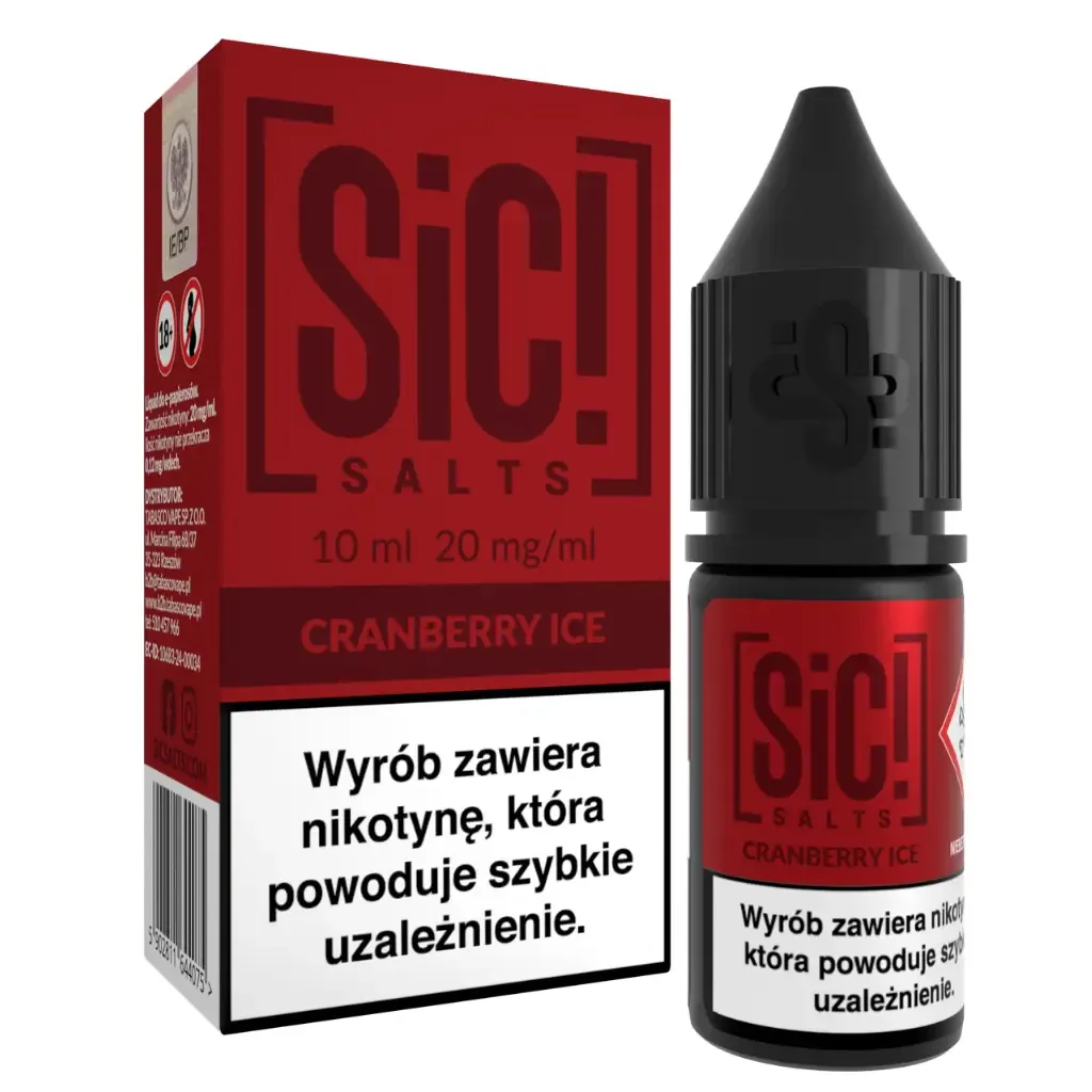 SiC! Salts Liquid 10ml 20mg Cranberry Ice