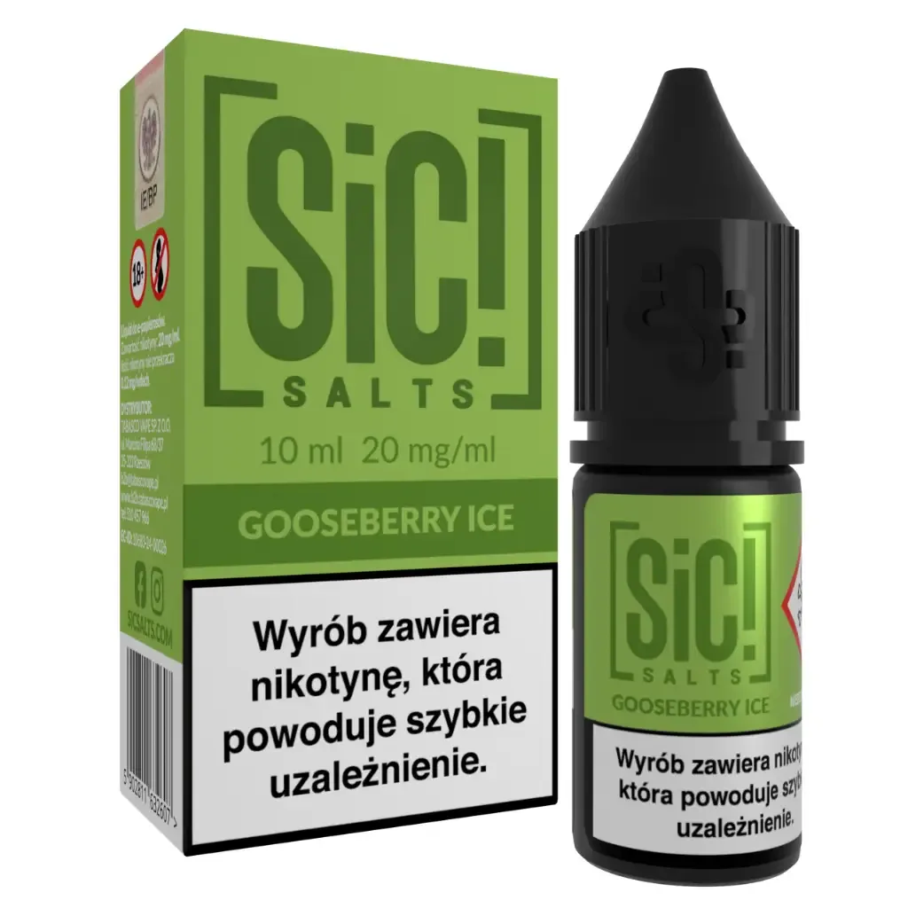 SiC! Salts Liquid 10ml 20mg Gooseberry Ice