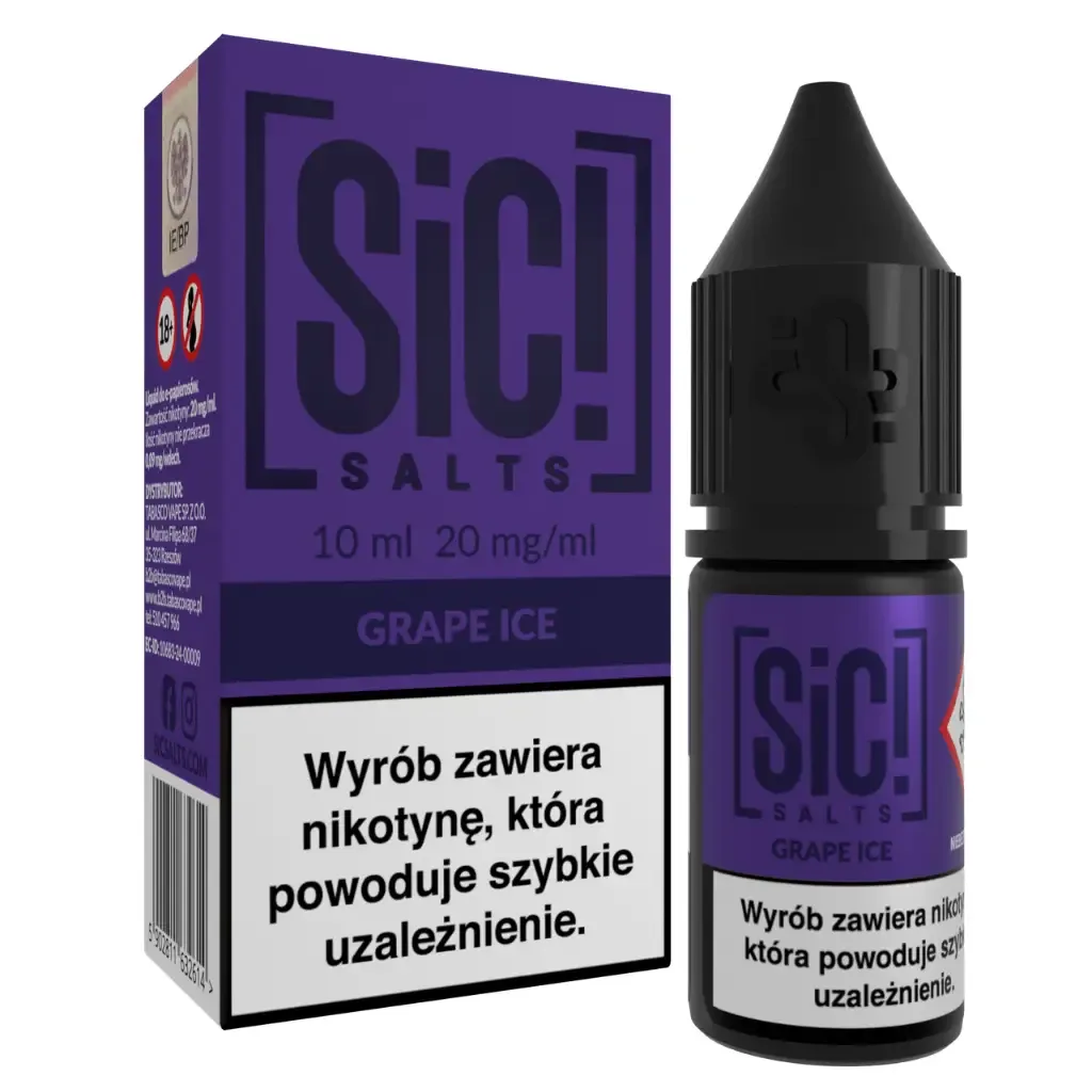 SiC! Salts Liquid 10ml 20mg Grape Ice