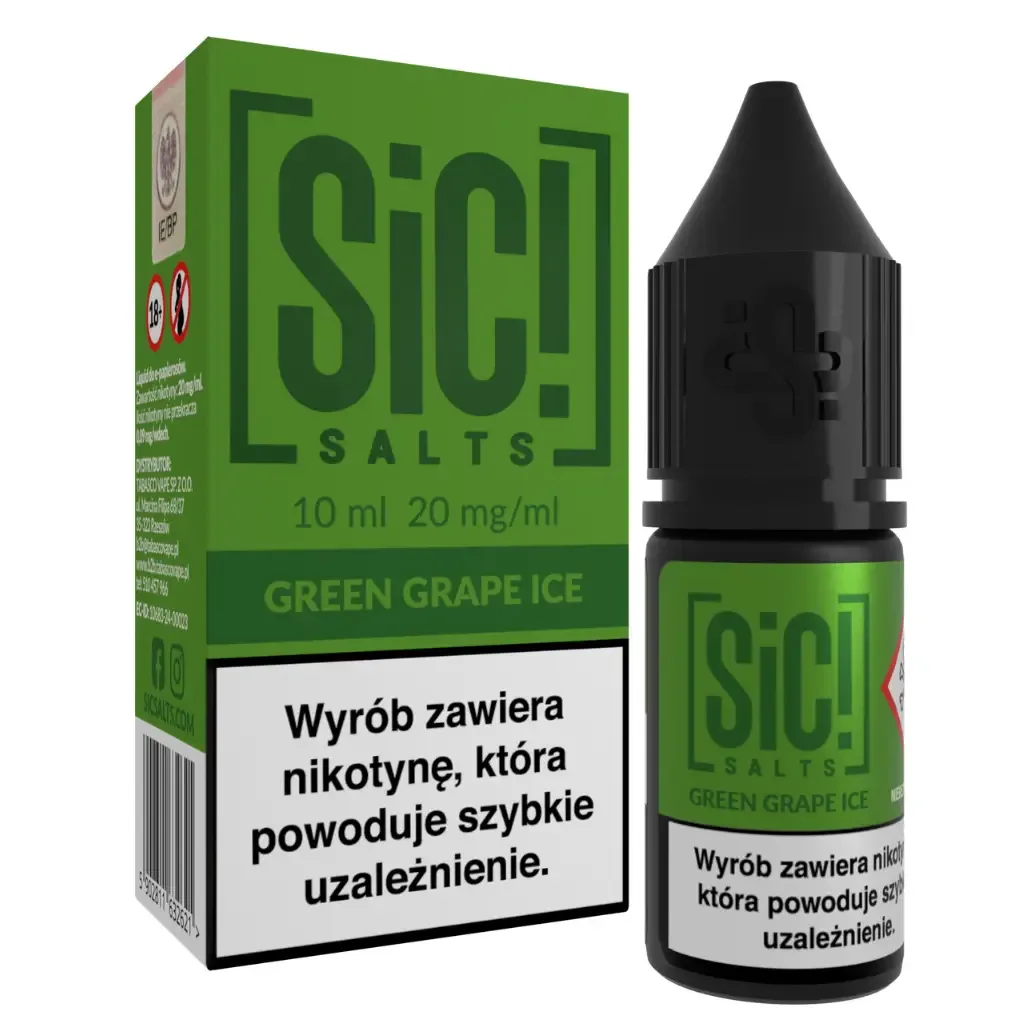SiC! Salts Liquid 10ml 20mg Green Grape