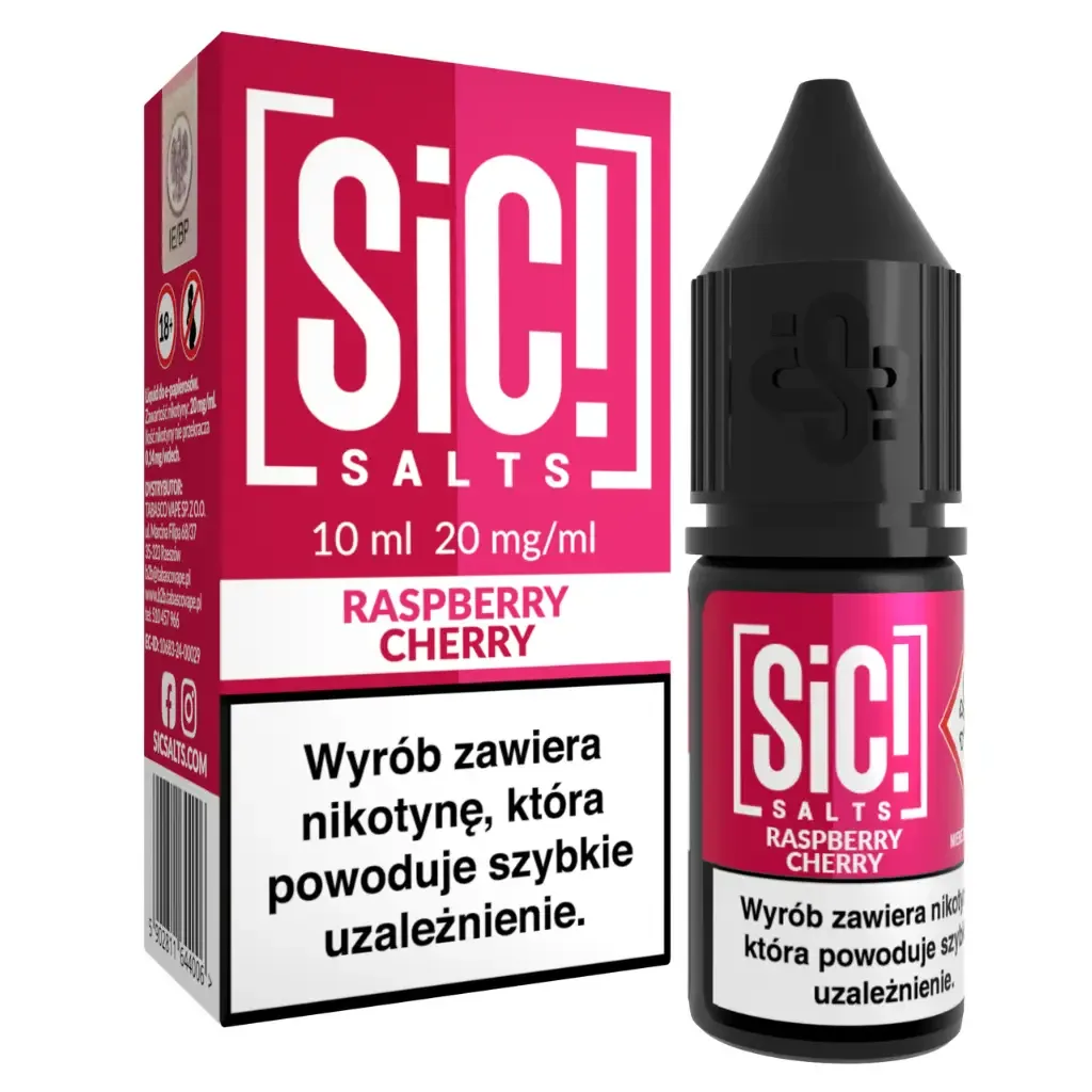 SiC! Salts Liquid 10ml 20mg Raspberry Cherry