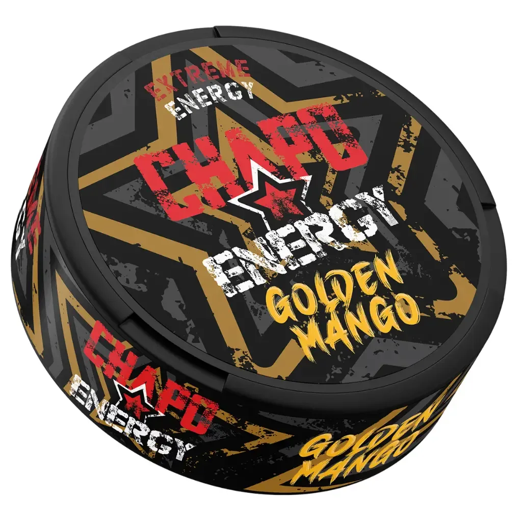 Snus CHAPO ENERGY 75mg Caffeine Golden Mango