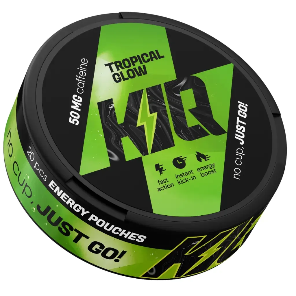 Snus KIQ ENERGY 50mg Caffeine Tropical Glow