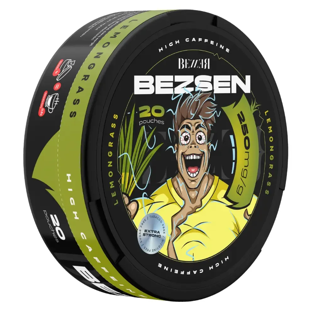 SNUS Kofeinowy BEZZER 250mg Caffeine Lemongrass