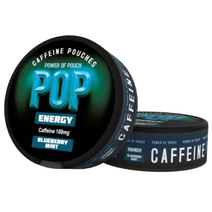 Snus Pop Energy 100mg Kofeiny Blueberry Mint