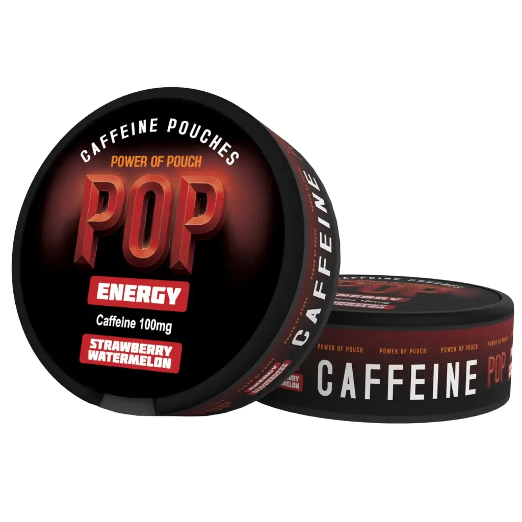 Snus Pop Energy 100mg Kofeiny Strawberry Watermelo