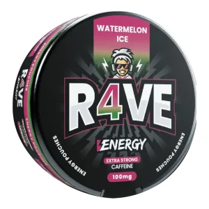 Snus R4VE ENERGY 100mg Caffeine Watermelon Ice